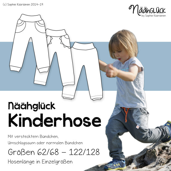Näähglück Kinderhose 62/68 - 122/128
