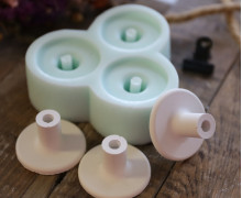 Silikon - Gießform - Stabhalterung - 3fach-Form - Fuß für Stäbe - vielfältig nutzbar