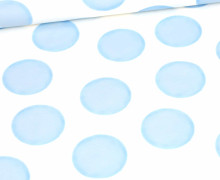 Sommersweat - Dancing Dots - Blau - Weiß - Bio Qualität - abby and me