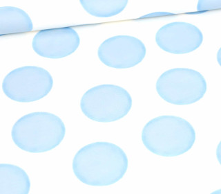 Sommersweat - Dancing Dots - Blau - Weiß - Bio Qualität - abby and me