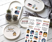 Rub-On Sticker - Best Place On Earth - Tante Henni Rub-Ons - vielfältig nutzbar