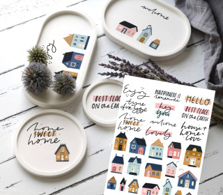 Rub-On Sticker - Best Place On Earth - Tante Henni Rub-Ons - vielfältig nutzbar