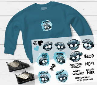 Onkel Bo's Bügelbilder - DIN A4 - Miesmuschel - Thorsten Berger