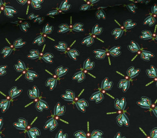 Bio-Jersey - Dragonfly - Beetles & Bugs - Schwarz - Hamburger Liebe