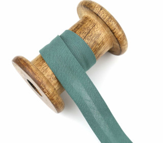 1 Bund Schrägband - 3 Meter - Zugeschnitten - Baumwolle - 20mm - Altgrün