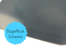 A4 Bügelflock - Bügelfolie - Schwarz (Mengeneinheit: 1piece)