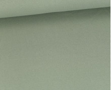 Strick Jersey - Schmale Rippen - uni - Lichtgrün