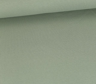 Strick Jersey - Schmale Rippen - uni - Lichtgrün