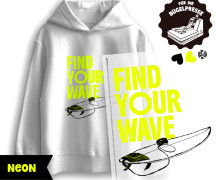 Onkel Bo's Neon Bügelbilder - DIN A4 - Find Your Wave - BIG
