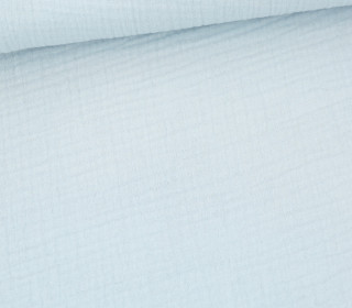 Musselin Bambino - Muslin - Uni - Schnuffeltuch - Windeltuch - Pastellblau