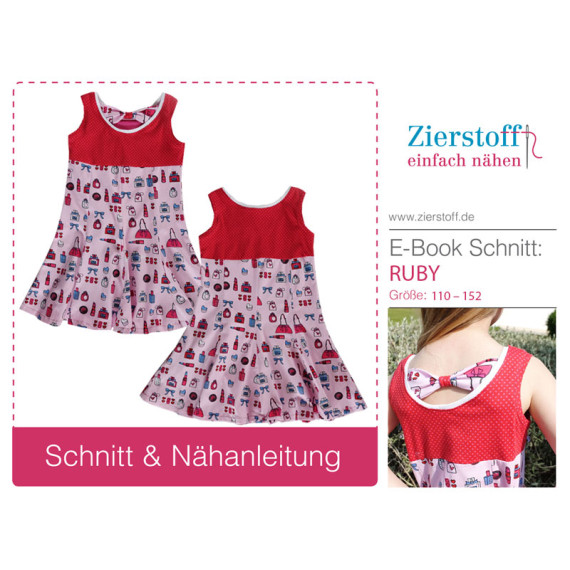 E-BOOK – Kleid “RUBY”, Gr. 110 – 152