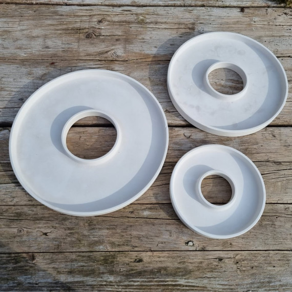 Silikon - Gießform - Dekotablett - Ring - MITTEL - vielfältig nutzbar