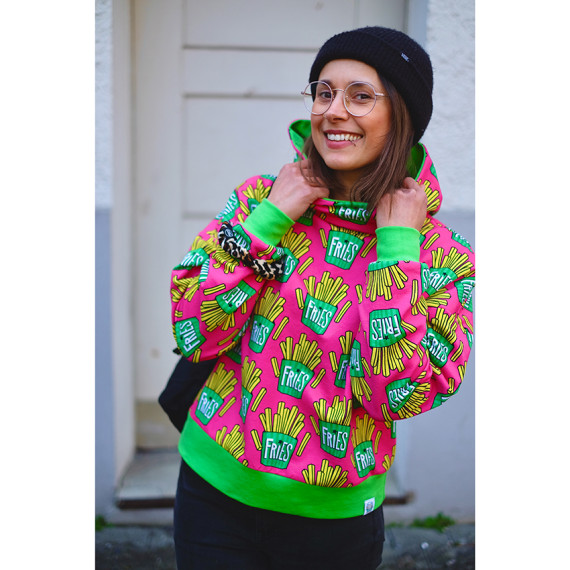 Bio-Jersey - OMG Fries - Classics - Pink - Hamburger Liebe