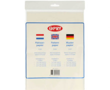 1 Packung Schnittmusterpapier - 3m² - OPRY - Transparent