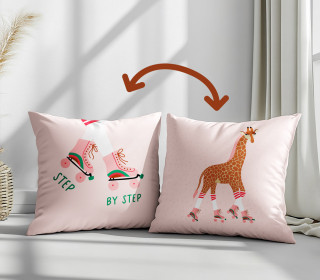 Genähtes Kissen inkl. Inlet - Step by Step - Giraffe - Mein Hanseherz
