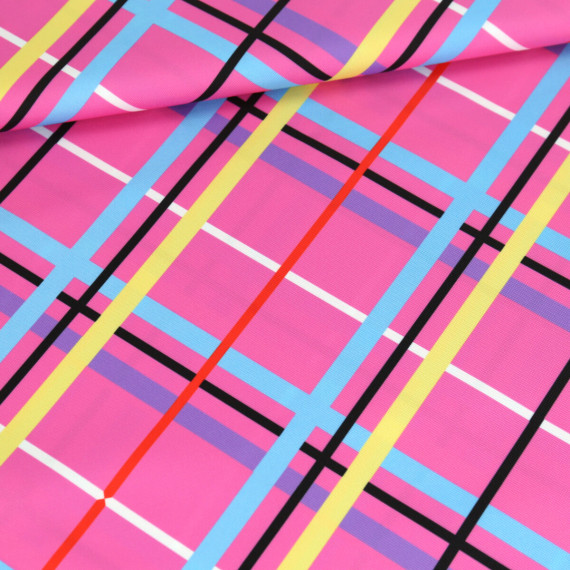 Outdoorstoff - Just Plaid - Pink - abby and amy