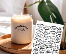 Rub-On Sticker - Die beste Zeit ist JETZT - Tante Henni Rub-Ons - vielfältig nutzbar