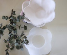 Silikon - Gießform - Blumenschale - Blütenform - kleine Schale - vielfältig nutzbar