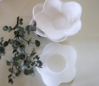 Silikon - Gießform - Blumenschale - Blütenform - kleine Schale - vielfältig nutzbar
