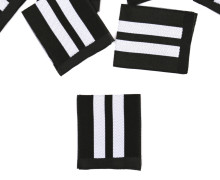 1 Label - Weiße Streifen - Schwarz - Anlukaa