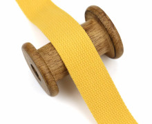 1 Meter Gurtband  - 30mm - Mischgewebe - Dunkelgelb
