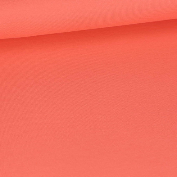 Leichter Sommersweat - French Terry - Qjutie - Uni - Koralle - 330