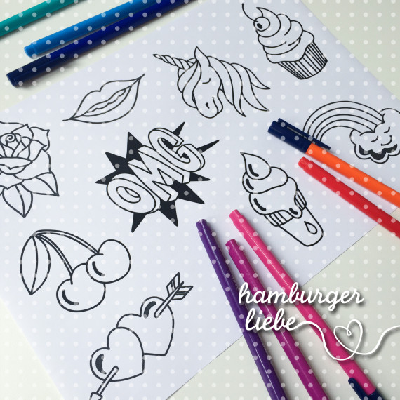 Plotterdatei – OMG sweet – Hamburger Liebe