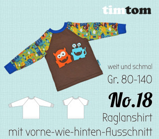 timtom No.18 Raglanshirt mit vorne-wie-hinten-Ausschnitt (Onno)