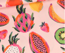 Outdoorstoff - Summer Fruits - Mix - Beigerosa - abby and amy
