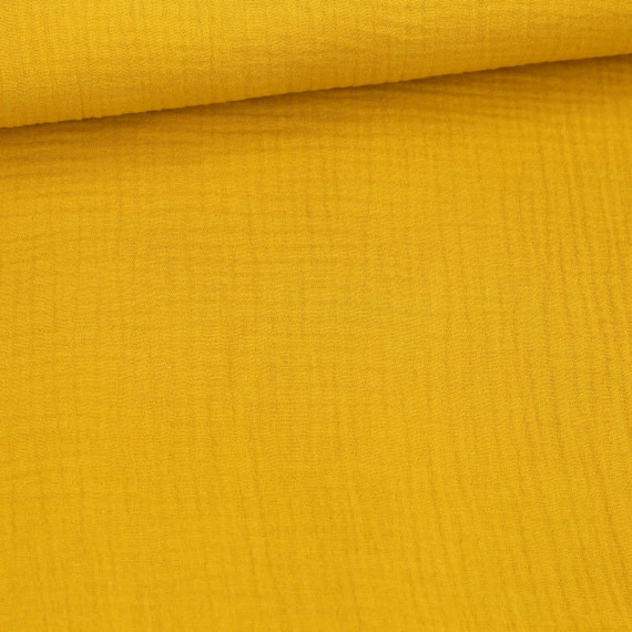 Musselin - Muslin - Double Gauze - Uni - Dunkelgelb - 125g - Schnuffeltuch - Windeltuch