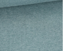 Bündchen Gretje - Glattes Bündchen - Schlauchware - Uni - Hell Meliert - Petrol - #483