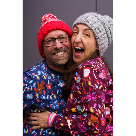 Bio-Sommersweat French Terry Christmas Lights Ugly X-Mas