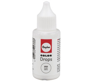 Color Drops - flüssiges Farbkonzentrat - Weiß - Lösungsmittelfrei - 25ml - Rayher