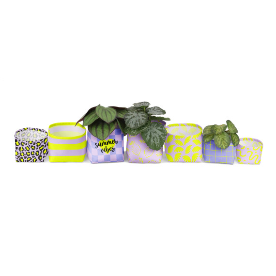 DIY-Nähset - Blumentopf - Utensilo - Neon Summer - studio.mARTinchen - abby and amy