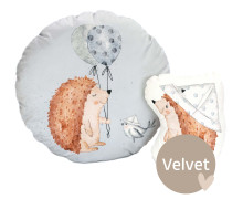 Kissenstoff - DIY - Kissen-Set - Igelfreunde - Velvet - Treeebird - abby and amy