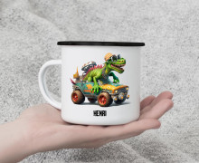 Emaille Becher - Adventurous Dinosaurs - Bucket Hat