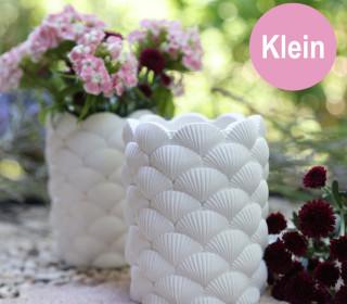 Silikon - Gießform - Muschelvase - Dekovase - Klein - vielfältig nutzbar