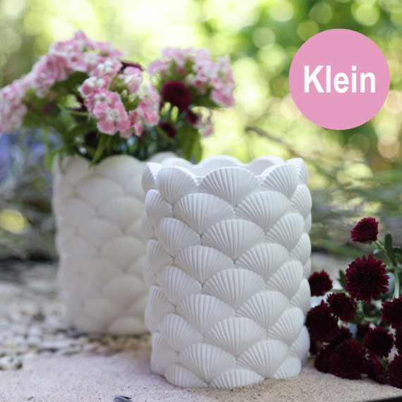 Silikon - Gießform - Muschelvase - Dekovase - Klein - vielfältig nutzbar