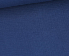Musselin - Muslin - Double Gauze - Uni - 125g - Schnuffeltuch - Windeltuch - Enzianblau
