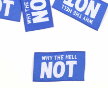 1 Label - WHY THE HELL NOT - Blau