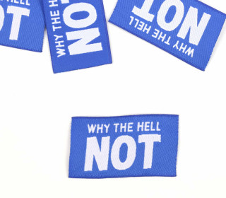 1 Label - WHY THE HELL NOT - Blau