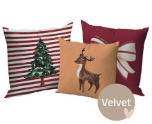 Kissenstoff - DIY - Kissen-Set - Festtagsfreude - Velvet - abby and amy