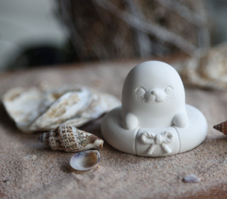 Silikon - Gießform - Mini - kleine Robbe - Seebären Bande - maritim - vielfältig nutzbar