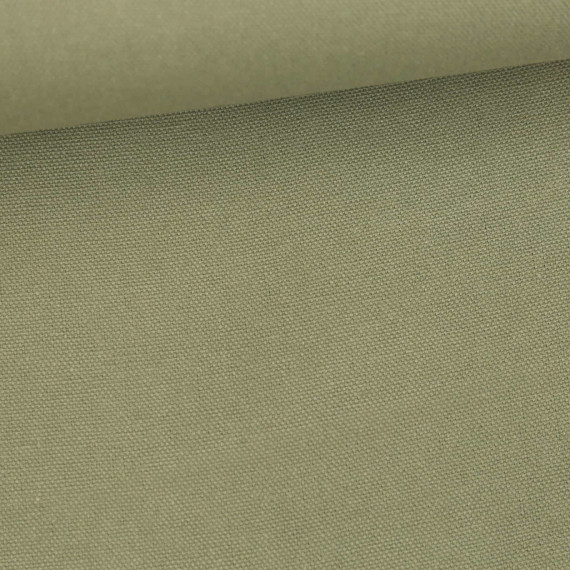 Canvas - feste Baumwolle - 252g - Uni - Graugrün