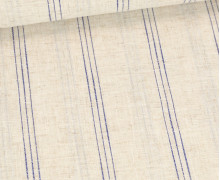 Viskose Leinen - Leinenstoff - Stripes - Creme Meliert
