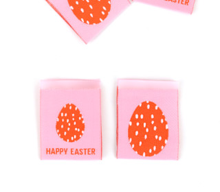 1 Label - HAPPY EASTER - Osterei - Rosa