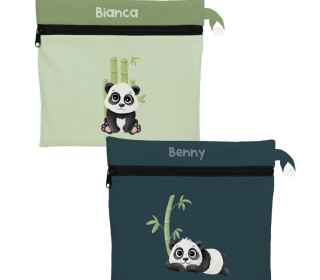 DIY-Nähset - 2 Wetbags - Panda Power - Mrs Mint Design