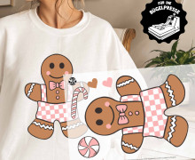 Onkel Bo's Bügelbilder - DIN A4 - Lebkuchenmann - Rosa - BIG - Weihnachten