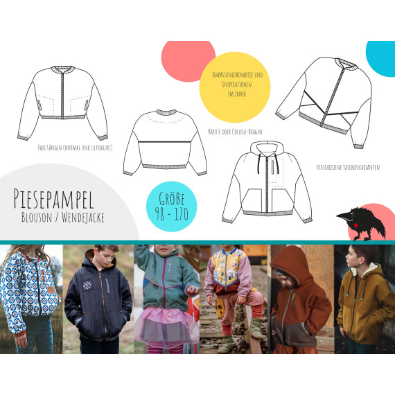 Piesepampel Blouson / Wendejacke Gr. 98-170