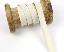 1 Meter Paspelband - Baumwolle - Uni - Warmweiß